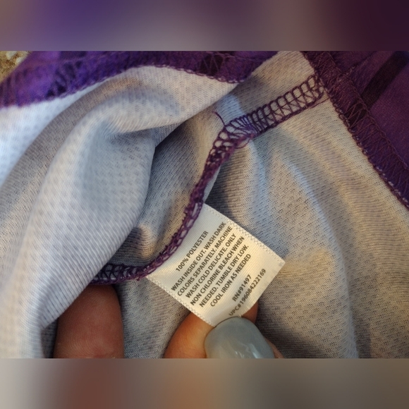 Mardi Gras Pinstripe Graphic Baseball Jersey Shirt Medium - Picture 10 of 14